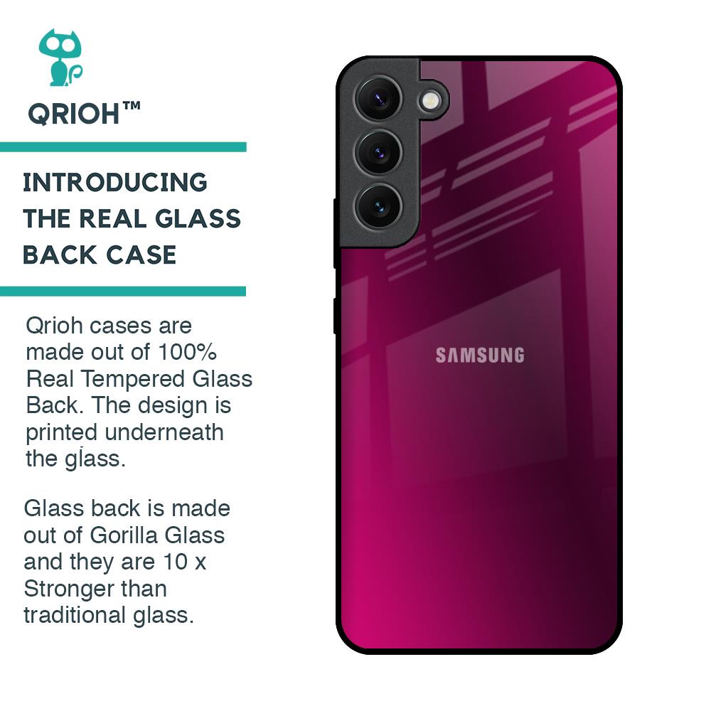 Pink Burst Glass Case for Samsung Galaxy S22 Plus 5G