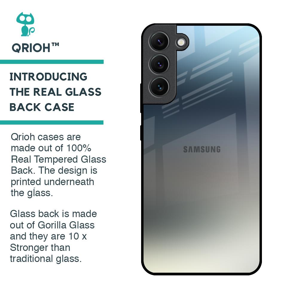 Tricolor Ombre Glass Case for Samsung Galaxy S22 Plus 5G