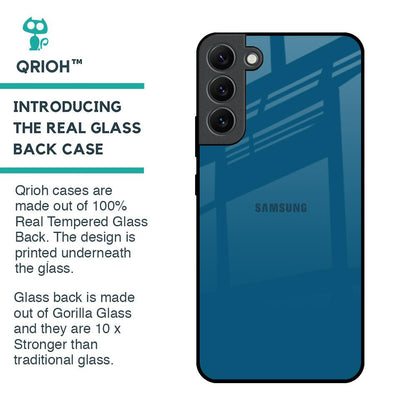 Cobalt Blue Glass Case for Samsung Galaxy S22 Plus 5G