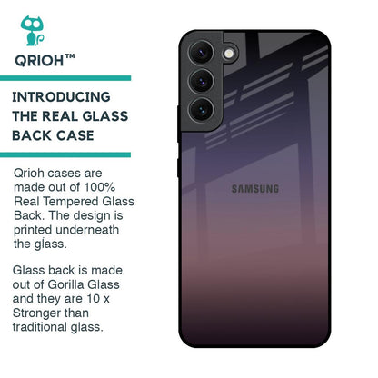 Grey Ombre Glass Case for Samsung Galaxy S22 Plus 5G