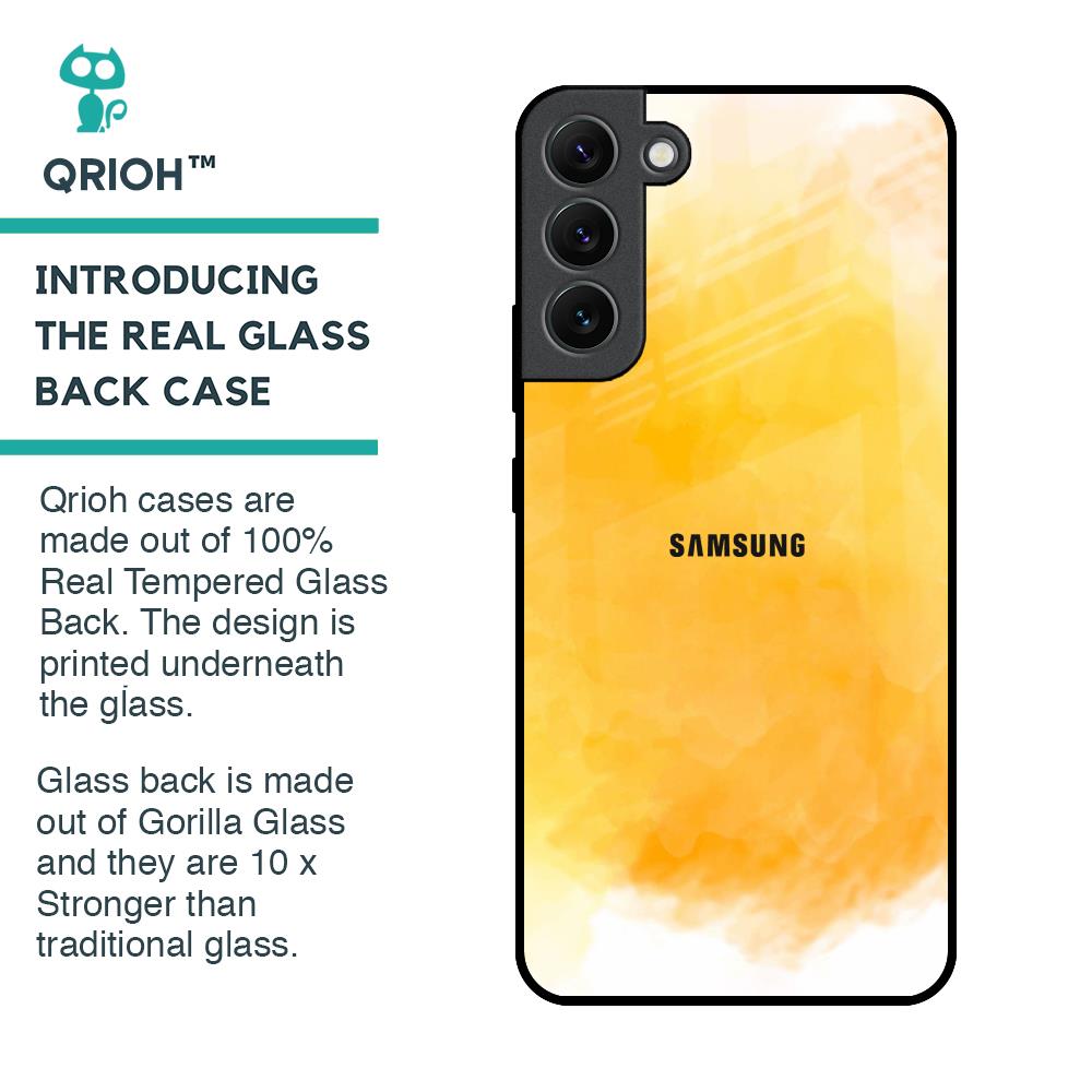 Rustic Orange Glass Case for Samsung Galaxy S22 Plus 5G