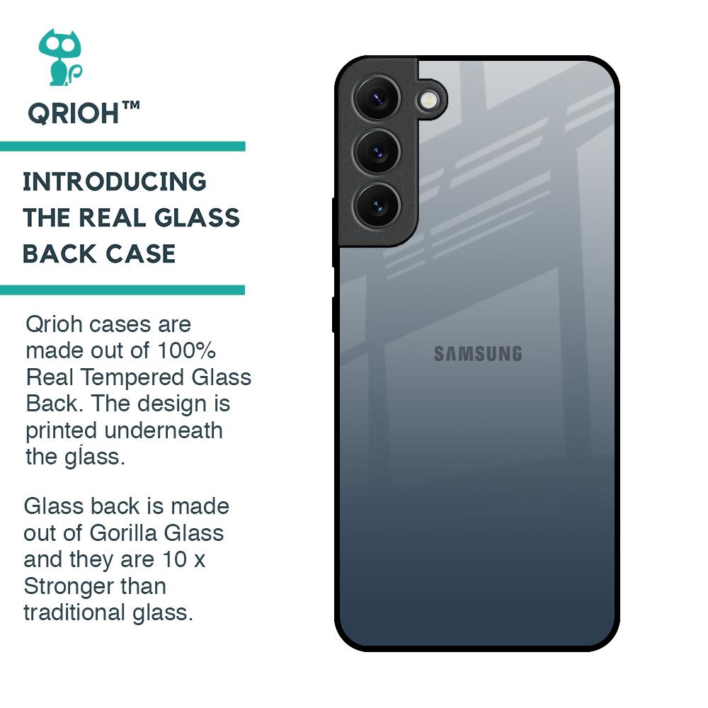 Smokey Grey Color Glass Case For Samsung Galaxy S22 Plus 5G