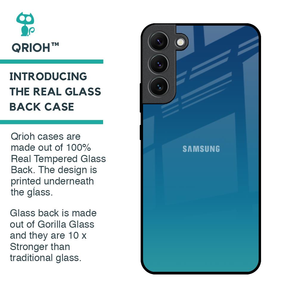 Celestial Blue Glass Case For Samsung Galaxy S22 Plus 5G