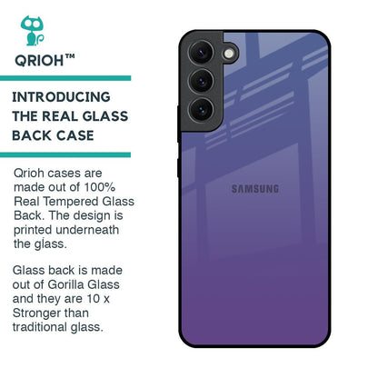 Indigo Pastel Glass Case For Samsung Galaxy S22 Plus 5G