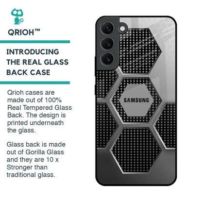 Hexagon Style Glass Case For Samsung Galaxy S22 Plus 5G
