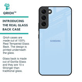Pastel Sky Blue Glass Case for Samsung Galaxy S22 Plus 5G