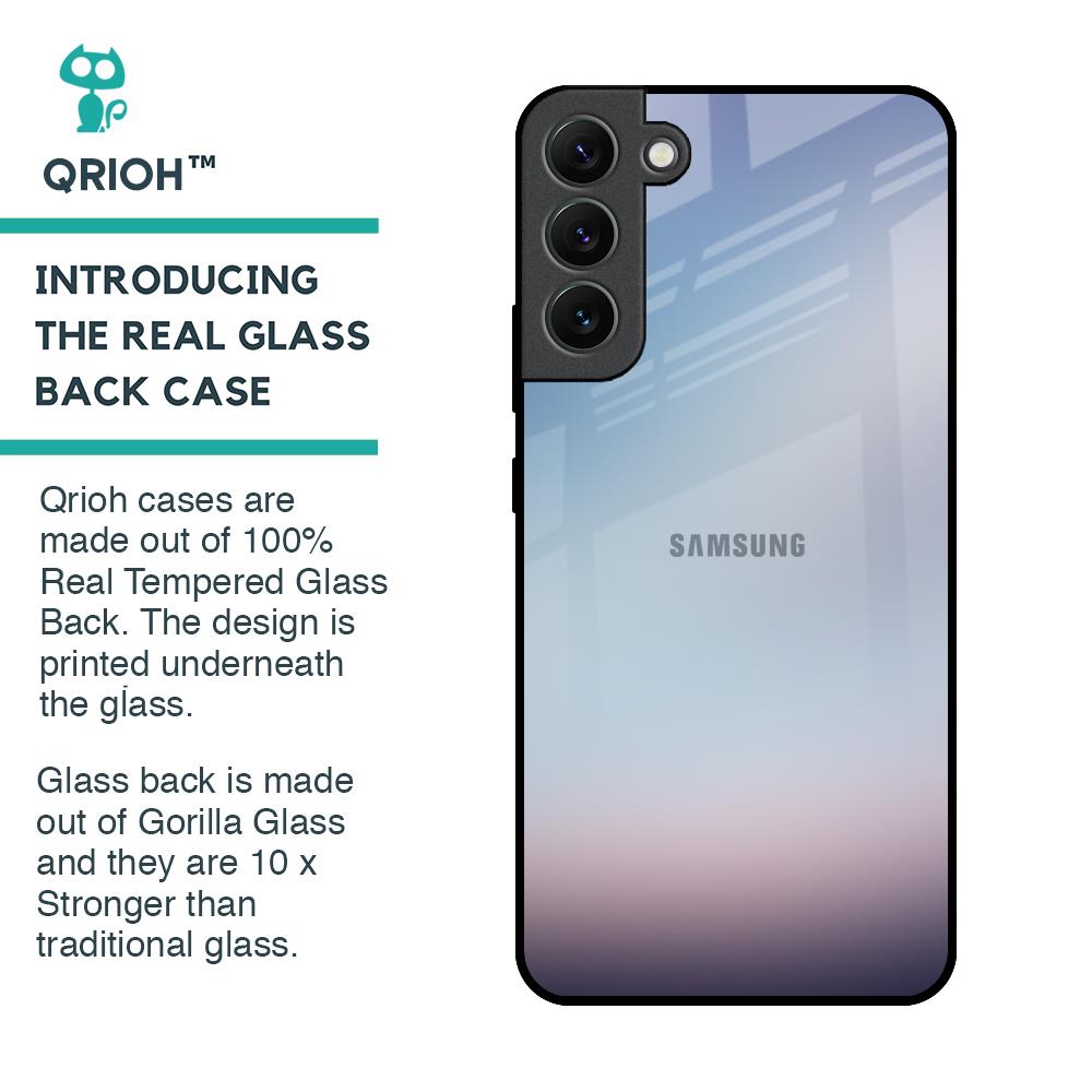 Light Sky Texture Glass Case for Samsung Galaxy S22 Plus 5G
