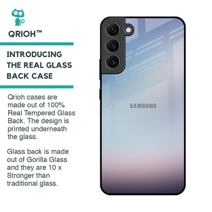 Light Sky Texture Glass Case for Samsung Galaxy S22 Plus 5G