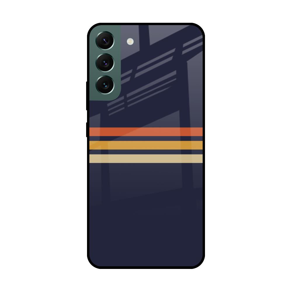 Tricolor Stripes Samsung Galaxy S22 Plus 5G Glass Cases & Covers Online