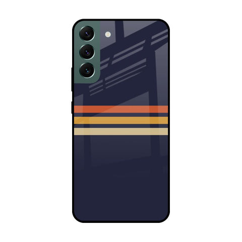 Tricolor Stripes Samsung Galaxy S22 Plus 5G Glass Cases & Covers Online