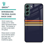 Tricolor Stripes Glass Case For Samsung Galaxy S22 Plus 5G