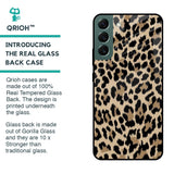 Leopard Seamless Glass Case For Samsung Galaxy S22 Plus 5G