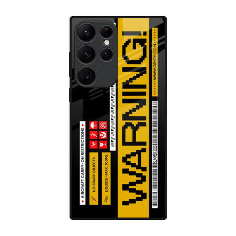 Aircraft Warning Samsung Galaxy S22 Ultra 5G Glass Back Cover Online