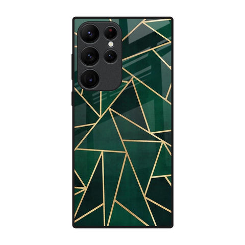 Abstract Green Samsung Galaxy S22 Ultra 5G Glass Back Cover Online