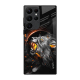 Aggressive Lion Samsung Galaxy S22 Ultra 5G Glass Back Cover Online