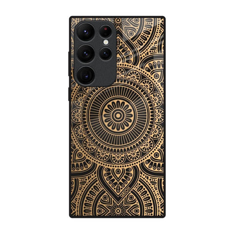 Luxury Mandala Samsung Galaxy S22 Ultra 5G Glass Back Cover Online