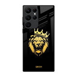 Lion The King Samsung Galaxy S22 Ultra 5G Glass Back Cover Online