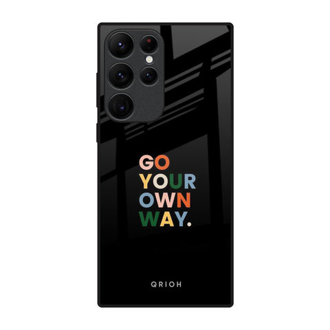 Go Your Own Way Samsung Galaxy S22 Ultra 5G Glass Back Cover Online