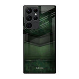 Green Leather Samsung Galaxy S22 Ultra 5G Glass Back Cover Online