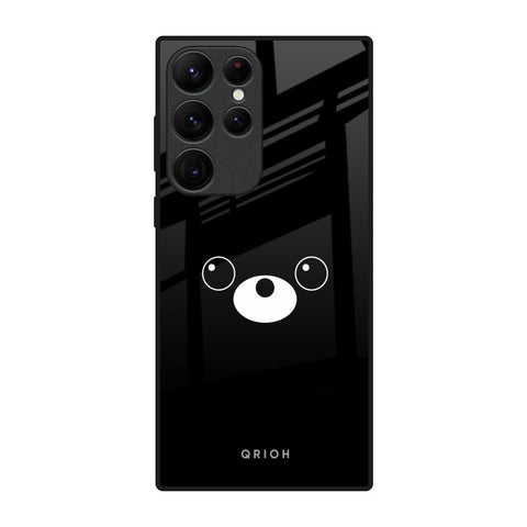 Cute Bear Samsung Galaxy S22 Ultra 5G Glass Back Cover Online