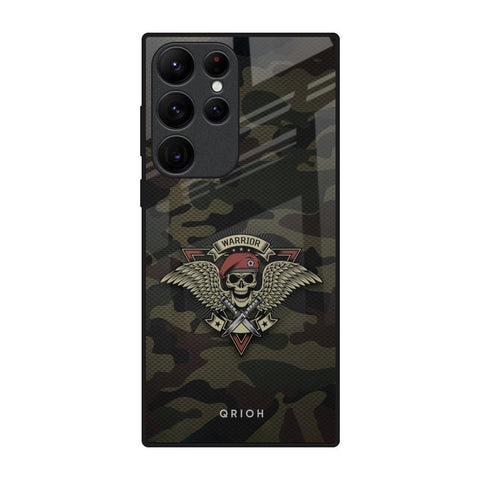 Army Warrior Samsung Galaxy S22 Ultra 5G Glass Back Cover Online