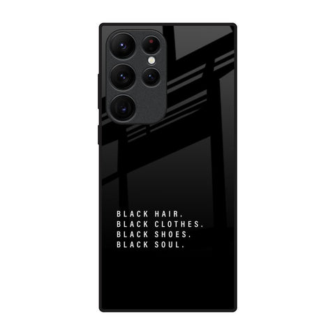 Black Soul Samsung Galaxy S22 Ultra 5G Glass Back Cover Online