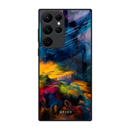 Multicolor Oil Painting Samsung Galaxy S22 Ultra 5G Glass Back Cover Online