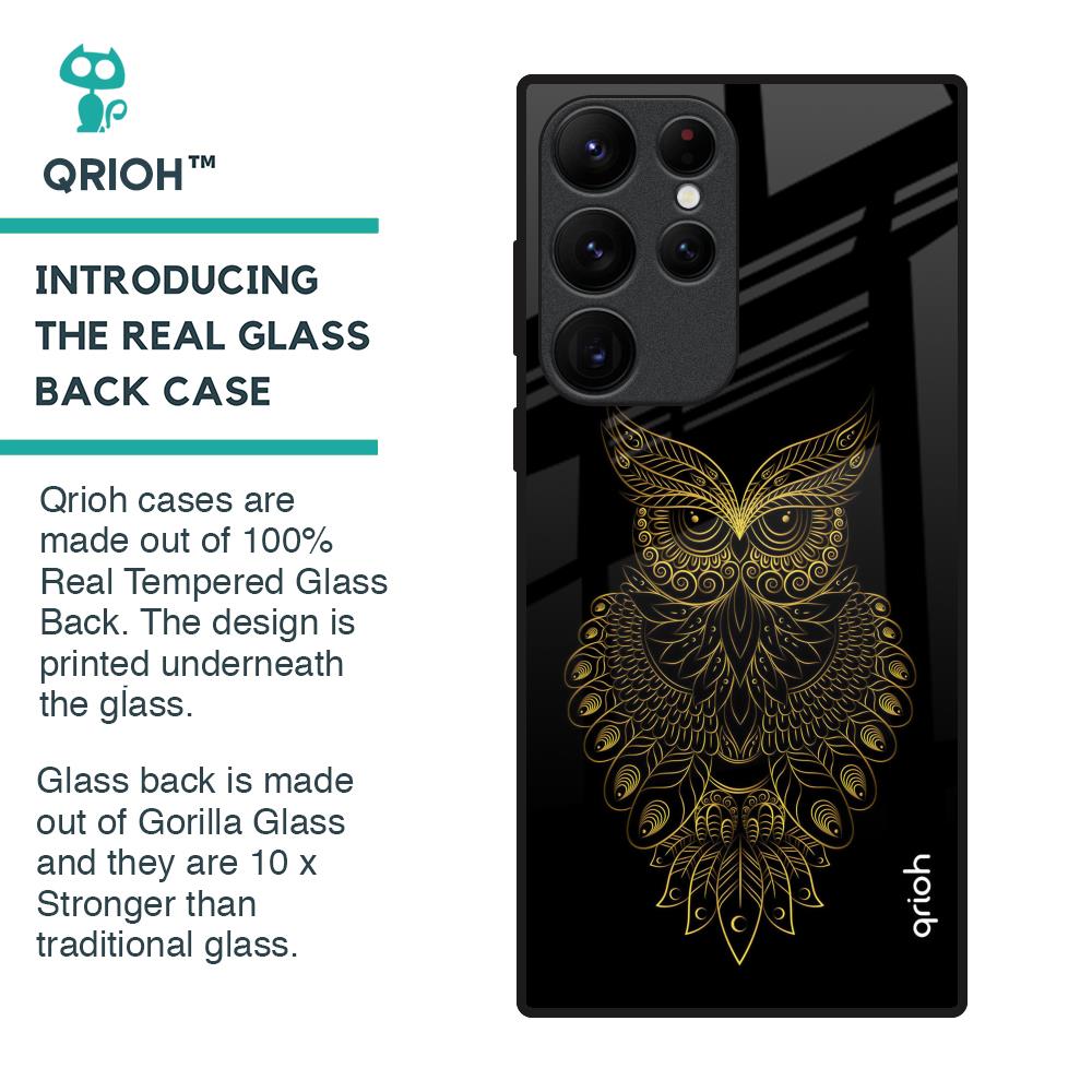 Golden Owl Glass Case for Samsung Galaxy S22 Ultra 5G