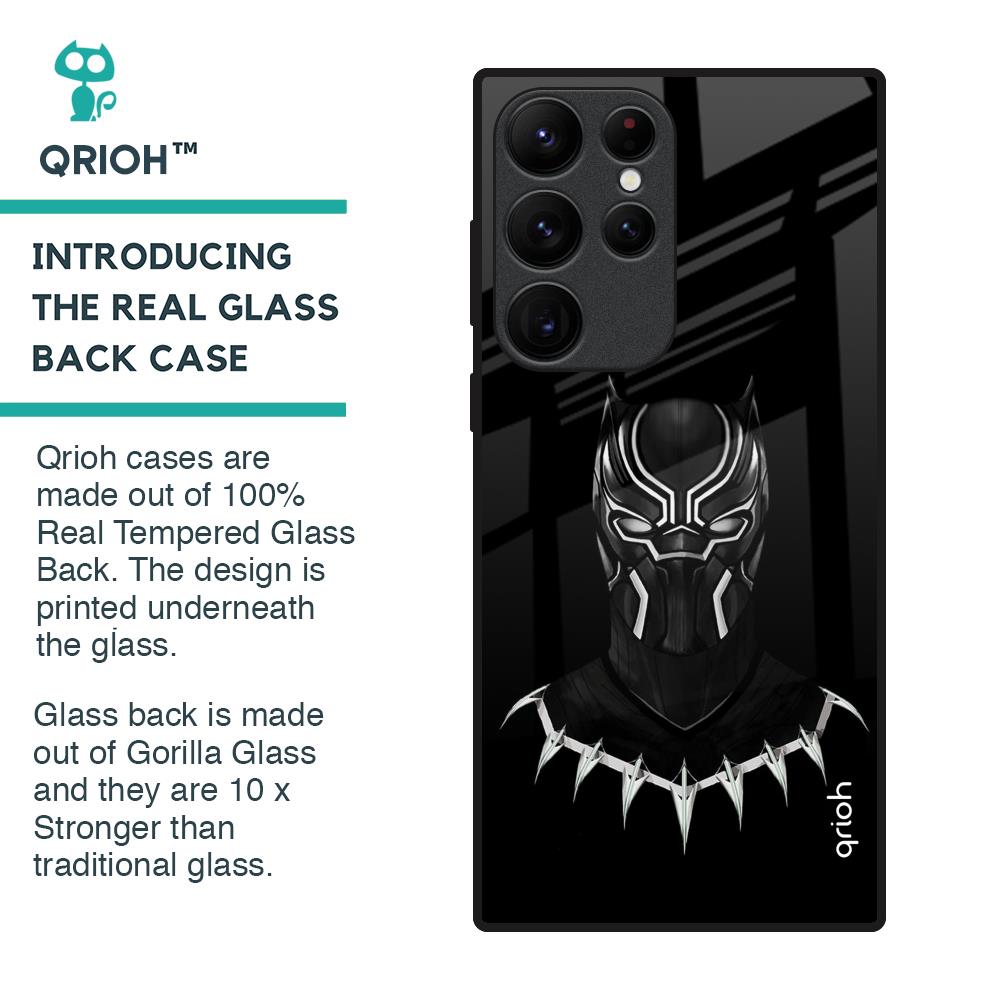 Dark Superhero Glass Case for Samsung Galaxy S22 Ultra 5G