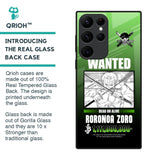 Zoro Wanted Glass Case for Samsung Galaxy S22 Ultra 5G