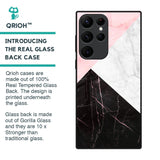 Marble Collage Art Glass Case For Samsung Galaxy S22 Ultra 5G