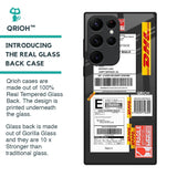 Cool Barcode Label Glass Case For Samsung Galaxy S22 Ultra 5G