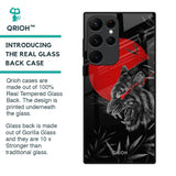 Red Moon Tiger Glass Case for Samsung Galaxy S22 Ultra 5G