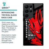 Red Vegeta Glass Case for Samsung Galaxy S22 Ultra 5G