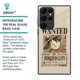 Luffy Wanted Glass Case for Samsung Galaxy S22 Ultra 5G