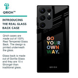 Go Your Own Way Glass Case for Samsung Galaxy S22 Ultra 5G