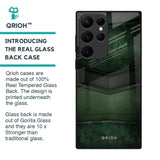 Green Leather Glass Case for Samsung Galaxy S22 Ultra 5G