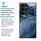 Deep Ocean Marble Glass Case for Samsung Galaxy S22 Ultra 5G