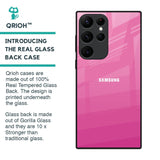 Pink Ribbon Caddy Glass Case for Samsung Galaxy S22 Ultra 5G