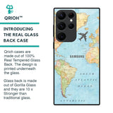 Fly Around The World Glass Case for Samsung Galaxy S22 Ultra 5G