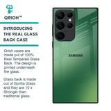 Green Grunge Texture Glass Case for Samsung Galaxy S22 Ultra 5G