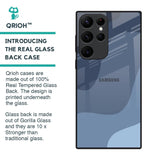 Navy Blue Ombre Glass Case for Samsung Galaxy S22 Ultra 5G
