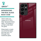 Classic Burgundy Glass Case for Samsung Galaxy S22 Ultra 5G