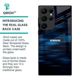 Blue Rough Abstract Glass Case for Samsung Galaxy S22 Ultra 5G