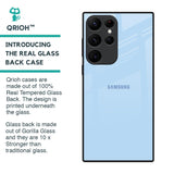 Pastel Sky Blue Glass Case for Samsung Galaxy S22 Ultra 5G