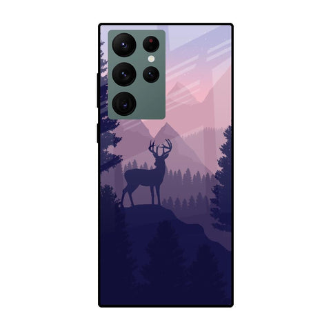 Deer In Night Samsung Galaxy S22 Ultra 5G Glass Cases & Covers Online