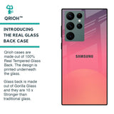Sunset Orange Glass Case for Samsung Galaxy S22 Ultra 5G