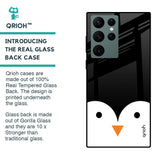 Cute Penguin Glass Case for Samsung Galaxy S22 Ultra 5G