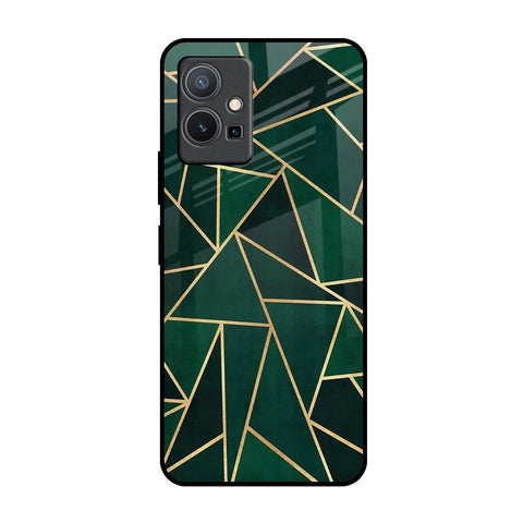 Abstract Green Vivo Y75 5G Glass Back Cover Online