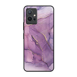 Purple Gold Marble Vivo Y75 5G Glass Back Cover Online